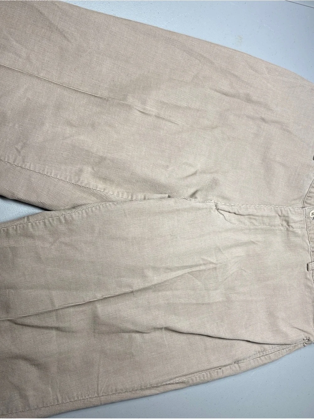 VTG Polo Ralph Lauren Mens 36X30 Corduroy Pants Tan Pleated Leg Classic 90s Y2K